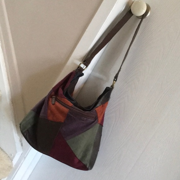 Leather Patchwork Shoulder bag - Picture 1 of 5